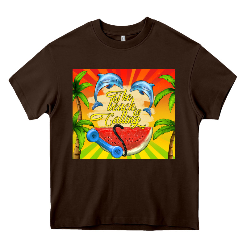 The Beach Is Calling Heavy Core Tee by TumblerDesignByShophia | Teevron
