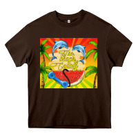 Chocolate Brown the beach is calling Heavy Core Tee - TumblerDesignByShophia