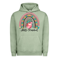 Pigment Oil Green hello preschool Urban Hoodie - JahusDesignShop