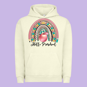 Hello Preschool Urban Hoodie Designed By Jahusdesignshop