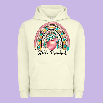 Hello Preschool Urban Hoodie Designed By Jahusdesignshop