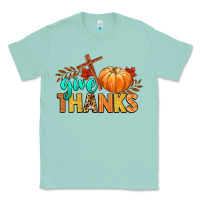 Seafoam give thanks Classic Tee - CowGirlArtShop