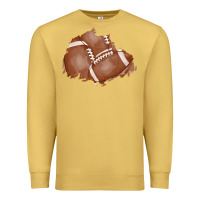 Antique Gold football patch Premium Sweatshirt - AdoDesignShop