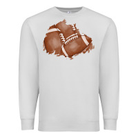 Dove Grey football patch Premium Sweatshirt - AdoDesignShop