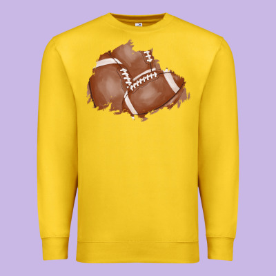 Football Patch Premium Sweatshirt Designed By Adodesignshop