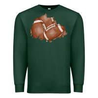 Sports Green football patch Premium Sweatshirt - AdoDesignShop