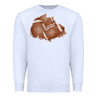White football patch Premium Sweatshirt - AdoDesignShop