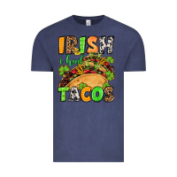 Vintage Denim St. Patrick's Irish i had tacos Vintage Tee - OliviaCreatesArt