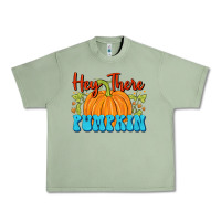 Oil Green Hey There Pumpkin Urban Heavy Tee - FaDigitalArtStudio