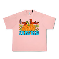 Salmon Hey There Pumpkin Urban Heavy Tee - FaDigitalArtStudio