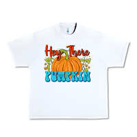 White Hey There Pumpkin Urban Heavy Tee - FaDigitalArtStudio