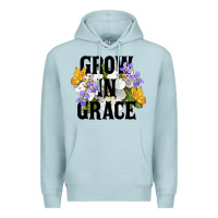 Blue Mist Grow In Grace Premium Hoodie - LillyAllenDesigns