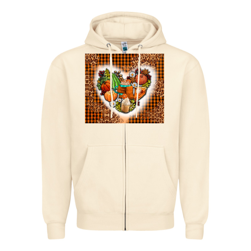 Western Fall Heart Zipper Hoodie by AdoDesignShop | Teevron