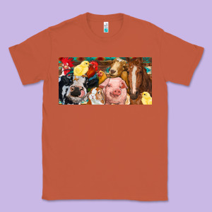 Farm Animals With Aztec Classic Tee Designed By Ranaportraitstore