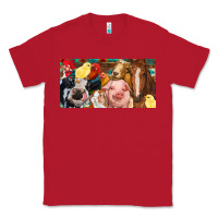 Red Farm animals with aztec Classic Tee - RanaPortraitStore