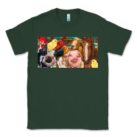 Sports Green Farm animals with aztec Classic Tee - RanaPortraitStore