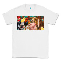White Farm animals with aztec Classic Tee - RanaPortraitStore