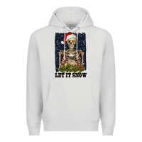 Dove Grey let it snow Premium Hoodie - RanaPortraitStore