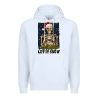 White let it snow Premium Hoodie - RanaPortraitStore