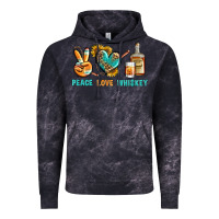 Cloud Black Peace Love Whiskey Vintage Hoodie - BundleAndBundleShop