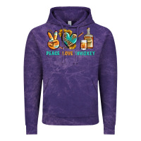 Cloud Purple Peace Love Whiskey Vintage Hoodie - BundleAndBundleShop