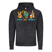 Vintage Black Peace Love Whiskey Vintage Hoodie - BundleAndBundleShop