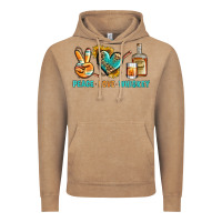 Vintage Coffee Peace Love Whiskey Vintage Hoodie - BundleAndBundleShop