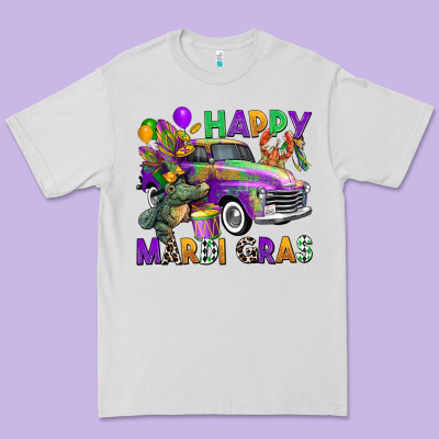 Happy Mardi Gras Truck Premium Tee Designed By Cowgirlartshop