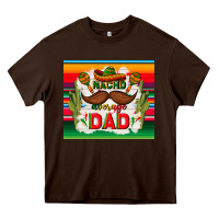 Chocolate Brown nacho average dad father's day Heavy Core Tee - TumblerDesignByShophia