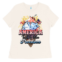 Bone America ice cream Ladies Tee - HowdyJamesFarm