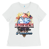 White America ice cream Ladies Tee - HowdyJamesFarm