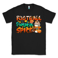 Black football pumpkin spice Classic Tee - CowGirlArtShop