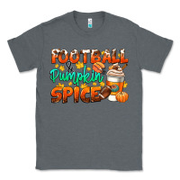 Charcoal Heather football pumpkin spice Classic Tee - CowGirlArtShop