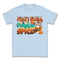 Dusty Blue football pumpkin spice Classic Tee - CowGirlArtShop