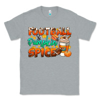 Heather Grey football pumpkin spice Classic Tee - CowGirlArtShop