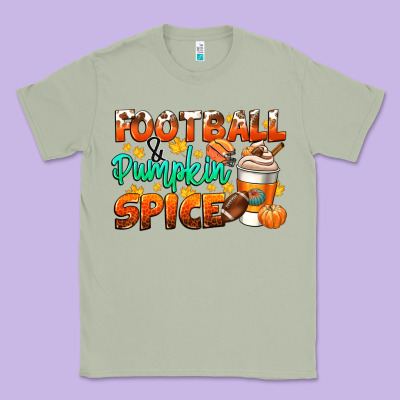 Football Pumpkin Spice Classic Tee Designed By Cowgirlartshop