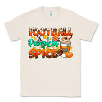 Natural football pumpkin spice Classic Tee - CowGirlArtShop