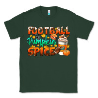 Sports Green football pumpkin spice Classic Tee - CowGirlArtShop