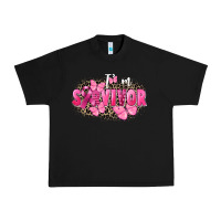 Black I' m survivor Breast Cancer Urban Heavy Tee - FaDigitalArtStudio