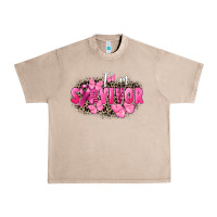 French Oak I' m survivor Breast Cancer Urban Heavy Tee - FaDigitalArtStudio
