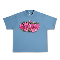 Pebble Blue I' m survivor Breast Cancer Urban Heavy Tee - FaDigitalArtStudio
