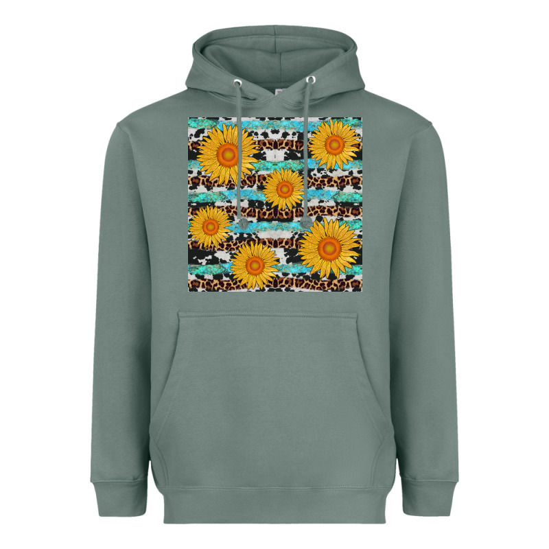 Sunflower Western Seamless Revize Heavyweight Hoodie by AdoDesignShop | Teevron