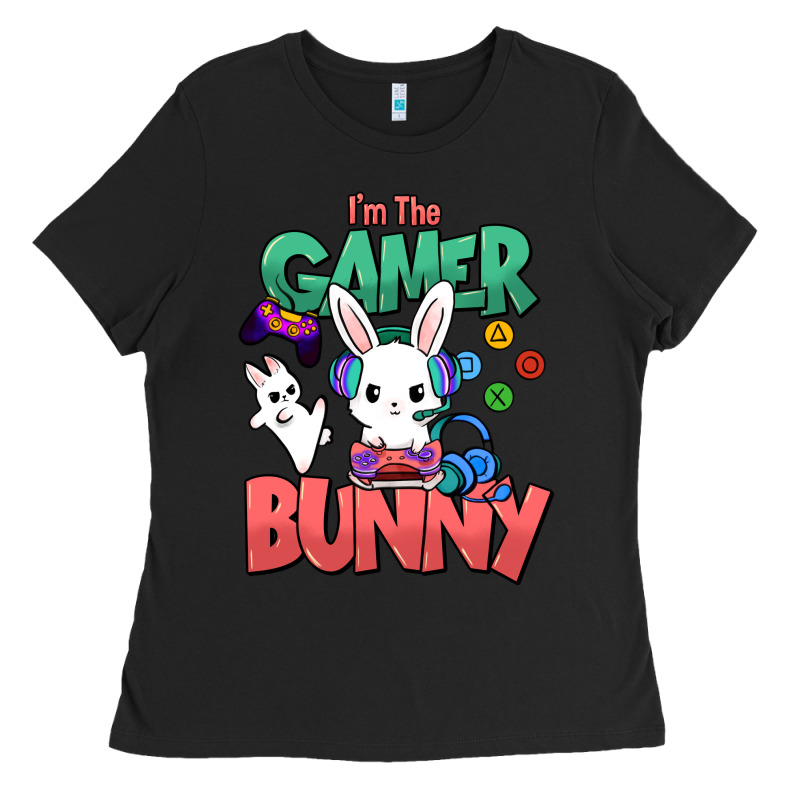 I'm The Game Bunny Easter Day Ladies Tee by HowdyJamesFarm | Teevron
