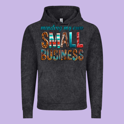 Minding My Own Small Business Vintage Hoodie Designed By Bundleandbundleshop