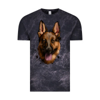Cloud Black German Shepherd Vintage Tee - Jasminsmagicworld