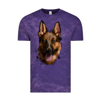 Cloud Purple German Shepherd Vintage Tee - Jasminsmagicworld