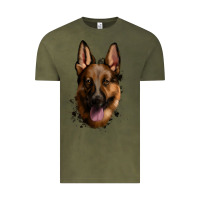 Vintage Olive German Shepherd Vintage Tee - Jasminsmagicworld