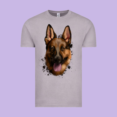 German Shepherd Vintage Tee Designed By Jasminsmagicworld