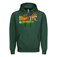 Sports Green howdy halloween pumpkins Zipper Hoodie - AdoDesignShop