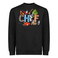 Black chef Heavyweight Sweatshirt - AdoDesignShop